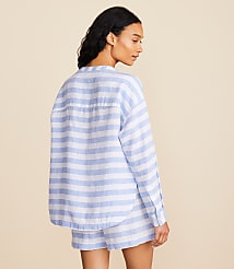 Lou & Grey Striped Linen Pocket Shirt carousel Product Image 3
