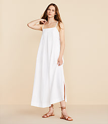 Lou & Grey Seersucker Pleated Maxi Pocket Dress carousel Product Image 1