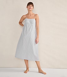 Haven Well Within Organic Cotton Poplin Delicate Stripe Sleep Dress carousel Product Image 1
