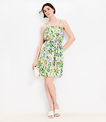 Floral Clip Pleated Mini Pocket Dress carousel Product Image 2