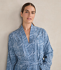 Haven Well Within Organic Cotton Jersey Abstract Wave Robe carousel Product Image 2