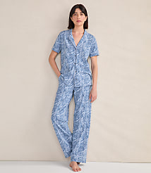 Haven Well Within Organic Cotton Jersey Abstract Wave Sleep Set carousel Product Image 1
