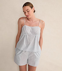 Haven Well Within Organic Cotton Poplin Delicate Stripe Sleep Set carousel Product Image 1