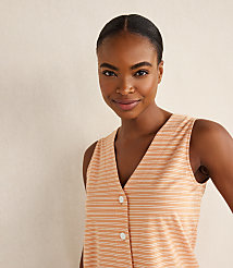 Haven Well Within Organic Cotton Jersey Striped Sleep Tank carousel Product Image 3