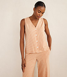 Haven Well Within Organic Cotton Jersey Striped Sleep Tank carousel Product Image 1