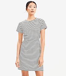 Tall Stripe Gathered Waist Mini Tee Dress carousel Product Image 2