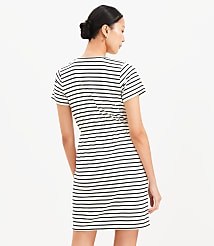 Tall Stripe Gathered Waist Mini Tee Dress carousel Product Image 3