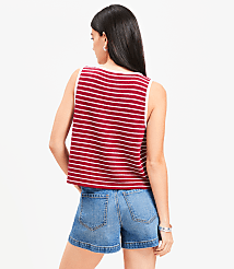 Petite Striped Tie Vest Top carousel Product Image 2