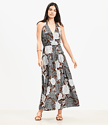 Floral Halter Maxi Pocket Dress carousel Product Image 2