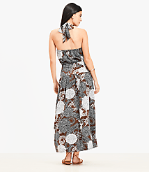 Floral Halter Maxi Pocket Dress carousel Product Image 3