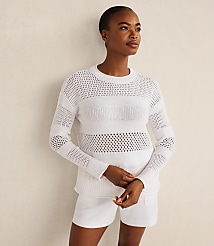 Haven Well Within Organic Cotton Open Stitch Crewneck Sweater carousel Product Image 3