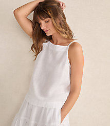 Haven Well Within Linen Square Neck Tank Top carousel Product Image 3