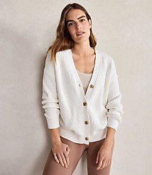 Haven Well Within Organic Cotton Shaker Stitch Cardigan carousel Product Image 1