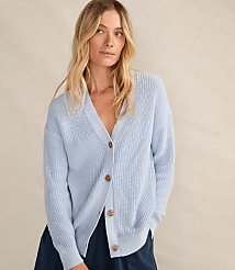 Haven Well Within Organic Cotton Shaker Stitch Cardigan carousel Product Image 1