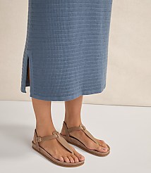 Haven Well Within Organic Cotton Linear Stitch Midi Skirt carousel Product Image 3