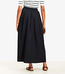 Poplin Pleated Maxi Pocket Skirt carousel Product Image 3