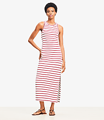 Striped Racerback Midi Dress carousel Product Image 1