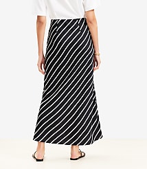 Petite Striped Bias Maxi Skirt carousel Product Image 2