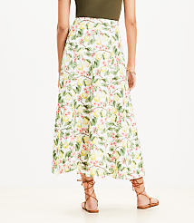 Blossom Linen Blend Midi Skirt carousel Product Image 3