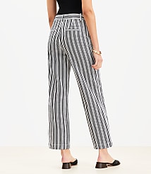 Palmer Wide Leg Crop Pants in Stripe carousel Product Image 3