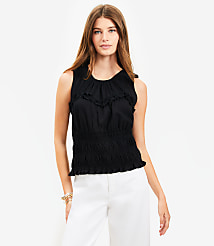 Smocked Ruffle Tank Top carousel Product Image 1