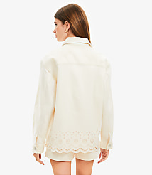 Denim Eyelet Jacket carousel Product Image 2