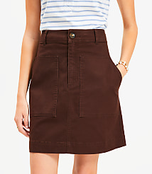 Twill Mini Pocket Skirt carousel Product Image 2