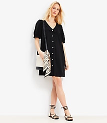 Collared Button Mini Dress carousel Product Image 1