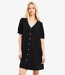 Collared Button Mini Dress carousel Product Image 2