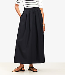 Poplin Pleated Maxi Pocket Skirt carousel Product Image 2