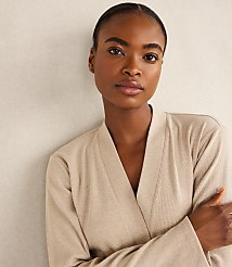 Haven Well Within Organic Cotton Rib Knit Robe carousel Product Image 3