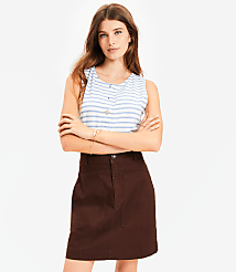 Twill Mini Pocket Skirt carousel Product Image 1