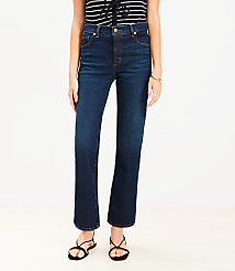Petite Curvy Mid Rise Slim Jeans in Rich Dark Indigo Wash carousel Product Image 1