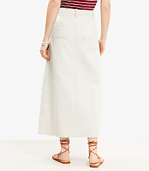 Front Slit Seamed Midi Pocket Skirt carousel Product Image 3