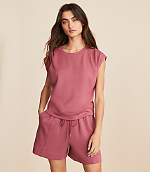 Lou & Grey Scubasoft Pleated Muscle Tee carousel Product Image 1