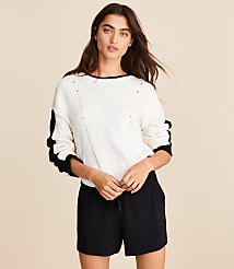 Lou & Grey Colorblock Pointelle Wedge Sweater carousel Product Image 2