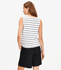 Petite Striped Side Button Tank Top carousel Product Image 2