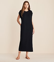 Lou & Grey Scubasoft Muscle Tee Midi Pocket Dress carousel Product Image 1