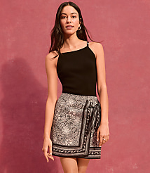Petite Deco Mini Wrap Skirt carousel Product Image 4