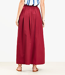Petite Poplin Pleated Maxi Pocket Skirt carousel Product Image 4