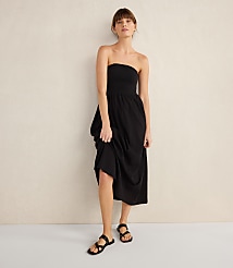 Haven Well Within Organic Cotton Crinkle Gauze Strapless Dress carousel Product Image 3