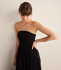 Haven Well Within Organic Cotton Crinkle Gauze Strapless Dress carousel Product Image 4