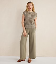Haven Well Within Organic Cotton Open Stitch Short Sleeve Sweater carousel Product Image 2