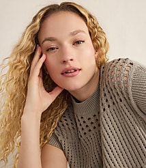 Haven Well Within Organic Cotton Open Stitch Short Sleeve Sweater carousel Product Image 4