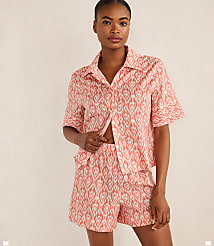 Haven Well Within Organic Cotton Poplin Ikat Sleep Set carousel Product Image 1
