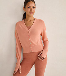 Haven Well Within Organic Cotton Viscose Lightweight Cardigan carousel Product Image 1