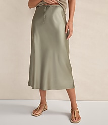 Haven Well Within Flowy Drawstring Midi Skirt carousel Product Image 1