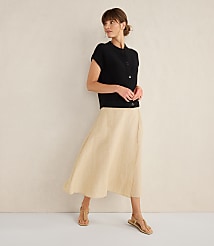 Haven Well Within Organic Cotton Linen Wrap Skirt carousel Product Image 2