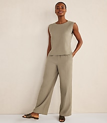 Haven Well Within Organic Cotton Gauze Straight Leg Pants carousel Product Image 2