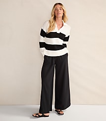 Haven Well Within Organic Cotton Crinkle Gauze Wide Leg Pants carousel Product Image 2